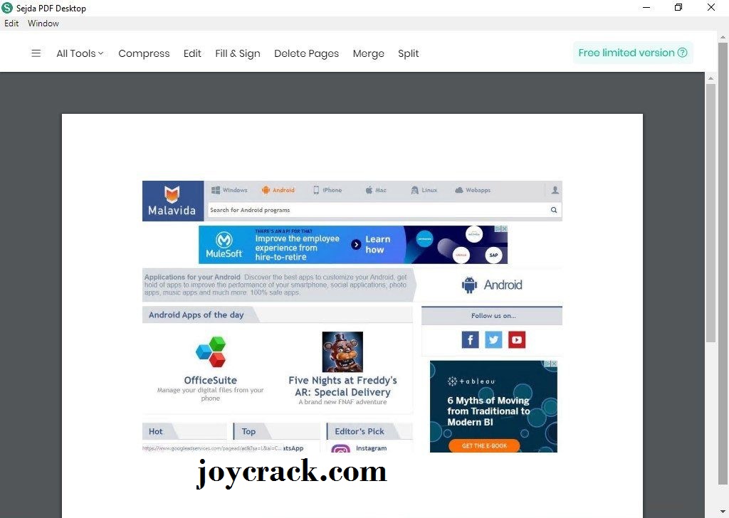 Sejda PDF Desktop Pro Crack joycrack.com
