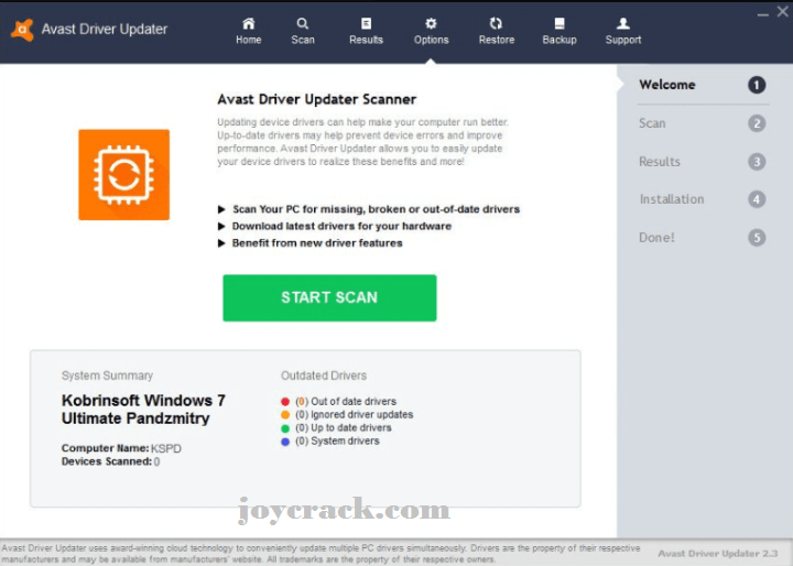 Avast Driver Updater Crack-joycrack.com