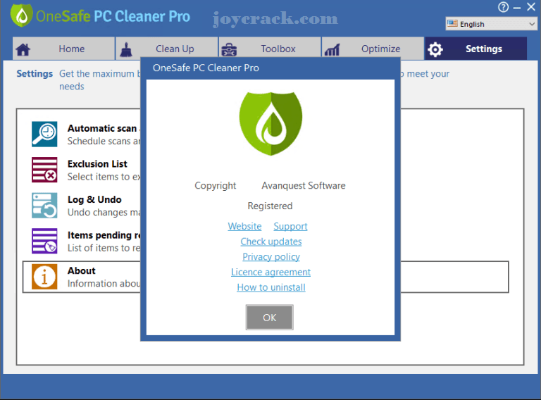 OneSafe PC Cleaner Pro Crack-joycrack.com